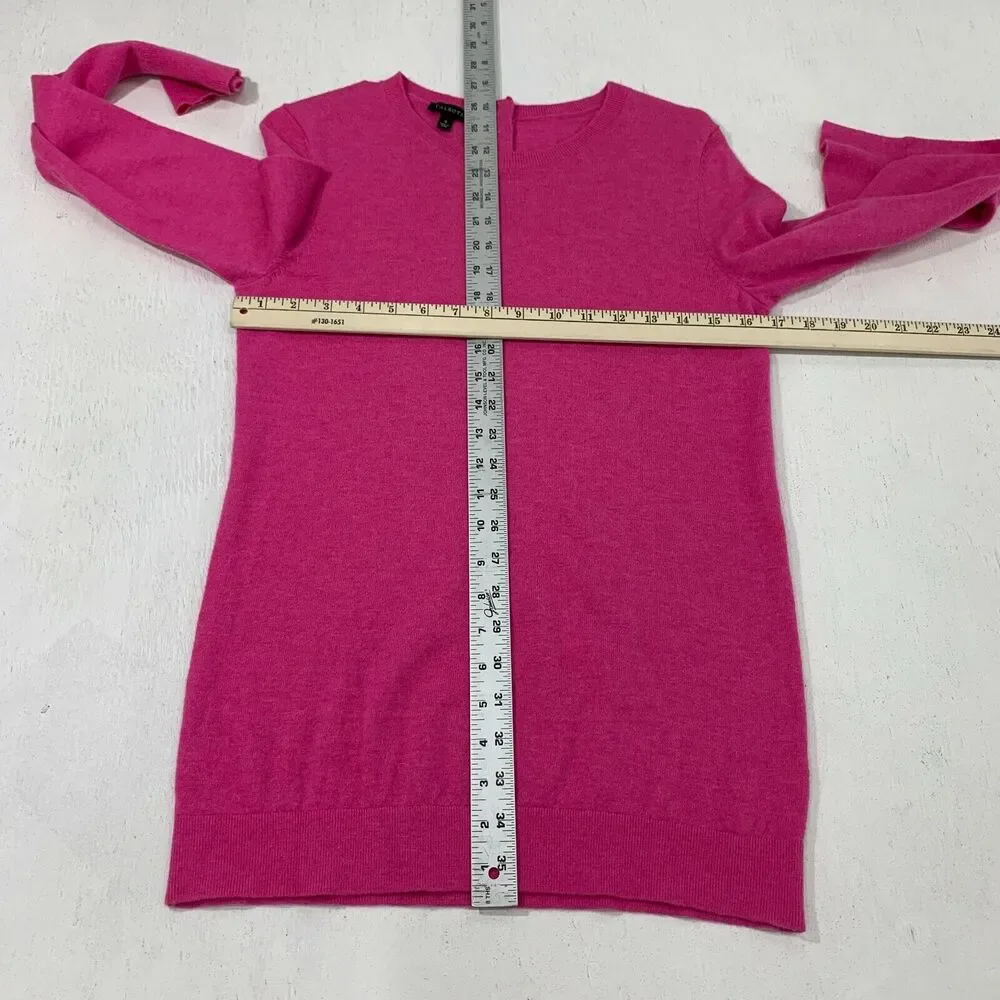Talbots Sweater Womens S Small Lambswool Blend Bell Wrist Long Sleeve Pullover